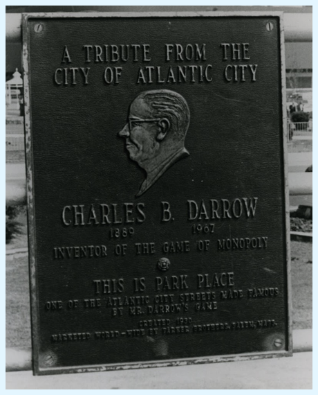 Charles Darrow, the Inventor of Monopoly, Has a Plaque in His Honor in Atlantic City