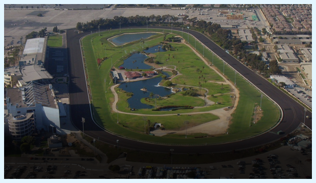 Hollywood Park Racetrack as Seen from the Air