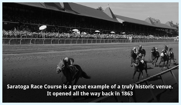 An Old Photograph of the Historic Saratoga Race Course