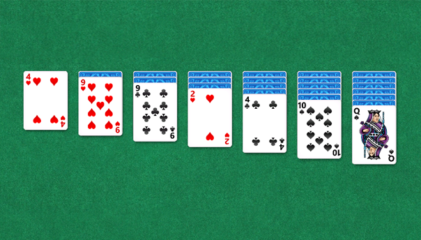 How the Cards Are Dealt for a Game of Solitaire