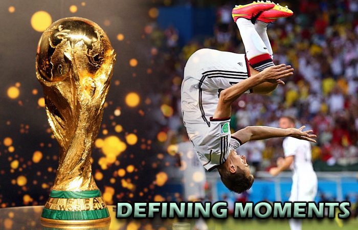 Defining Moments Soccer World Cup Player Upside Down